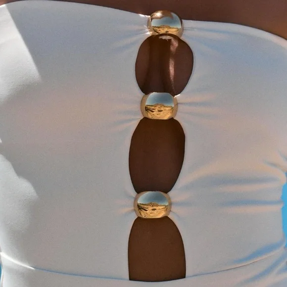 NWT Zara One-Piece Bandeau Swimsuit - Picture 9 of 15